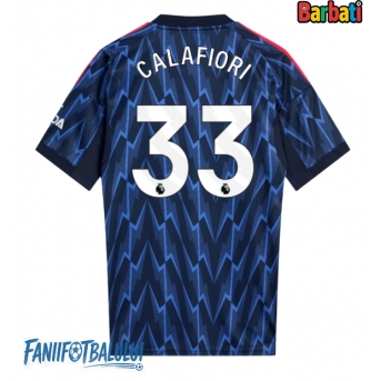 Arsenal Riccardo Calafiori #33 Tricou Fotbal Replică 2025-26 Barbati Deplasare